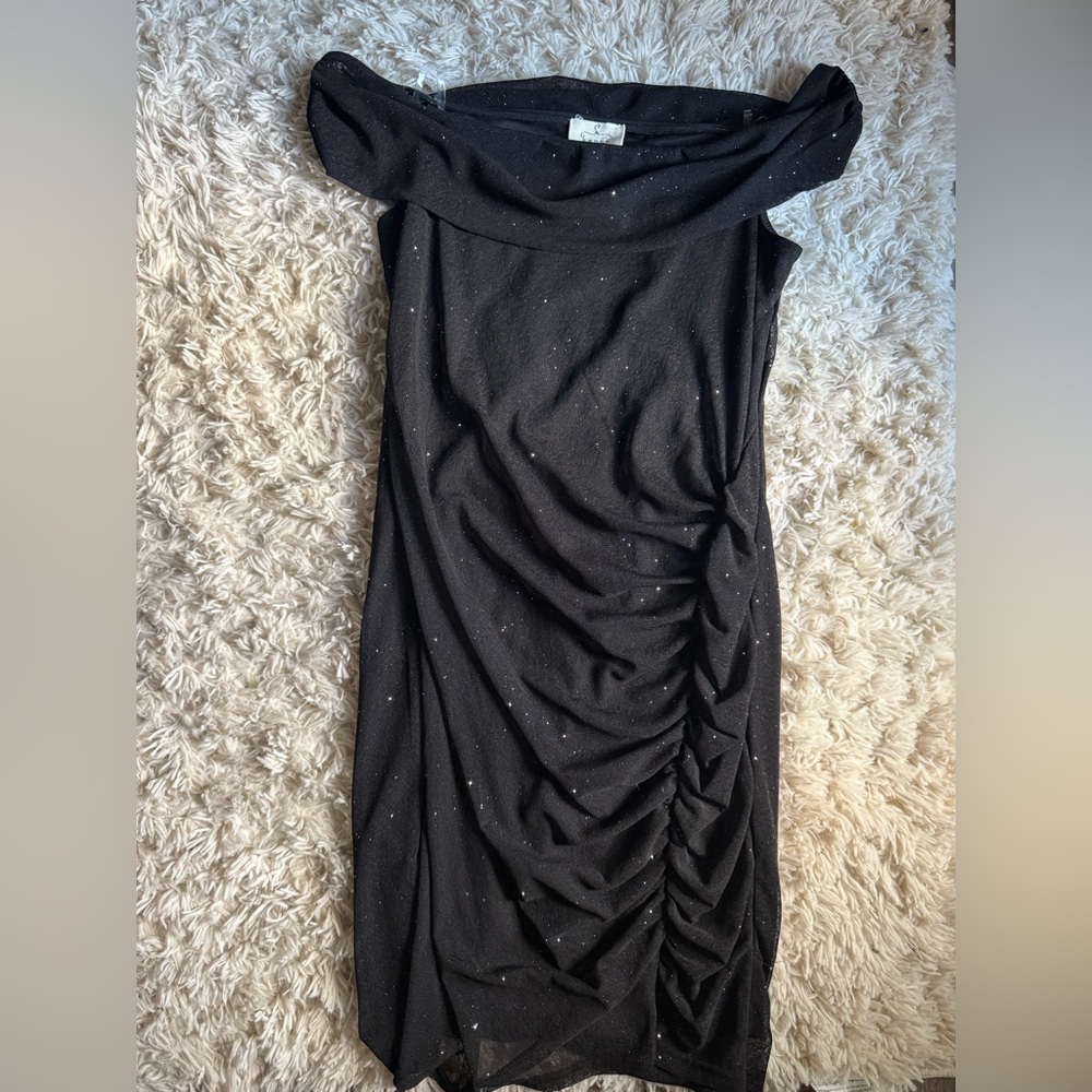 Elegant Black Off-Shoulder Dress